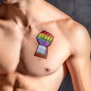 Tatouage éphémère GAY FORCE 10 x 15cm