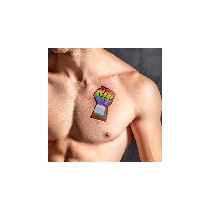 Tatouage éphémère GAY FORCE 10 x 15cm
