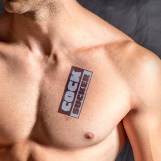 Tatouage éphémère COCK SUCKER 10 x 15cm