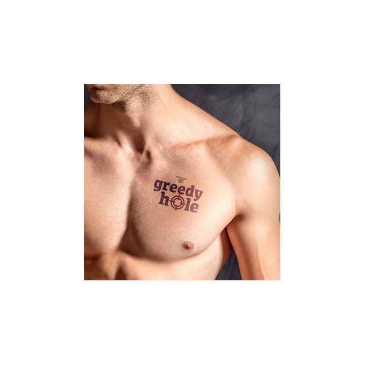 Tatouage éphémère GREEDY HOLE 10 x 10cm