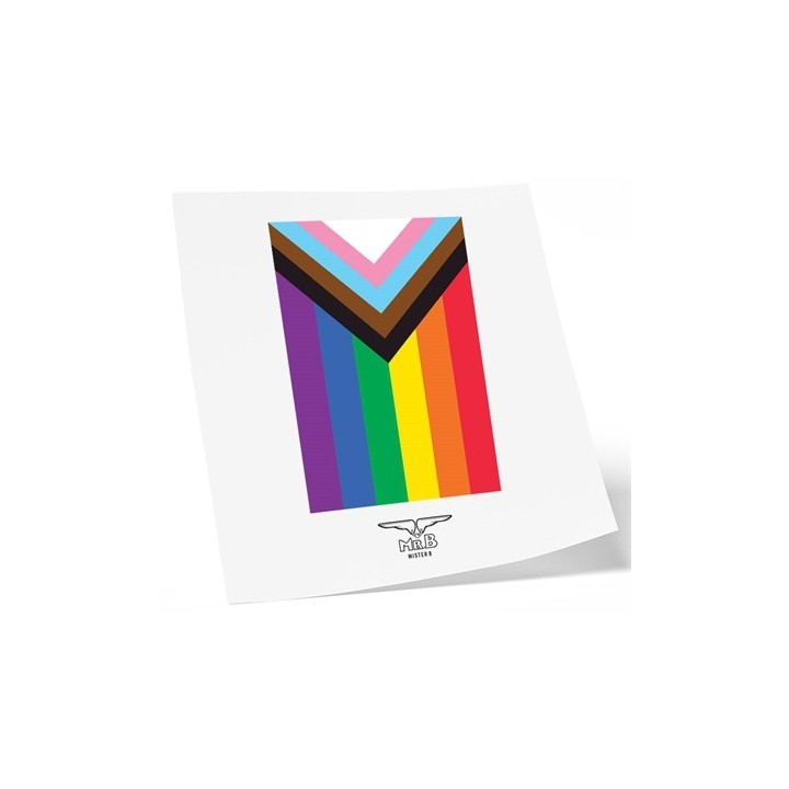 Tatouage éphémère PRIDE FLAG 10 x 10cm