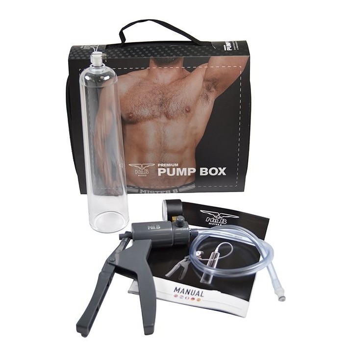 Kit Pompe à pénis Pump Box Mr B 23cm