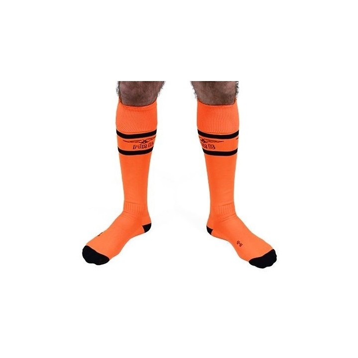 Chaussettes hautes Urban Football Socks Orange Neon