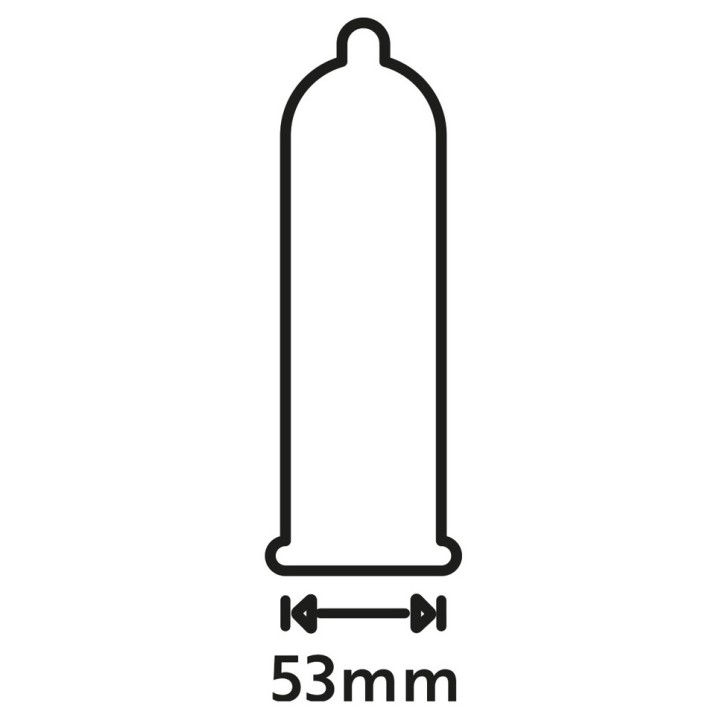 Préservatifs perlés en latex Extra Fun 53mm x48