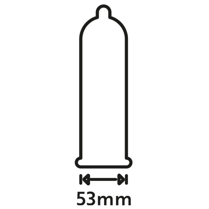 Préservatifs lubrifiés Extra Wet 53mm x48