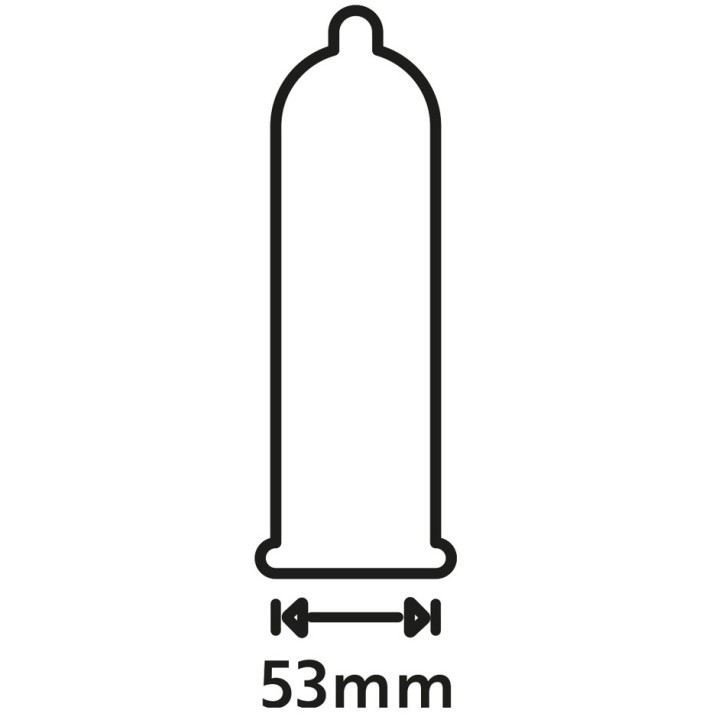 Préservatifs épais en latex Extra Safe 53mm x48