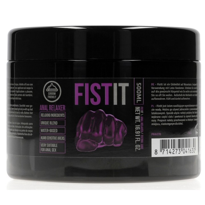 Crème relaxante Anal Relaxer 500 ml - Pot noir