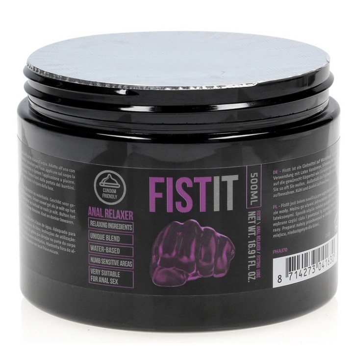 Crème relaxante Anal Relaxer 500 ml - Pot noir