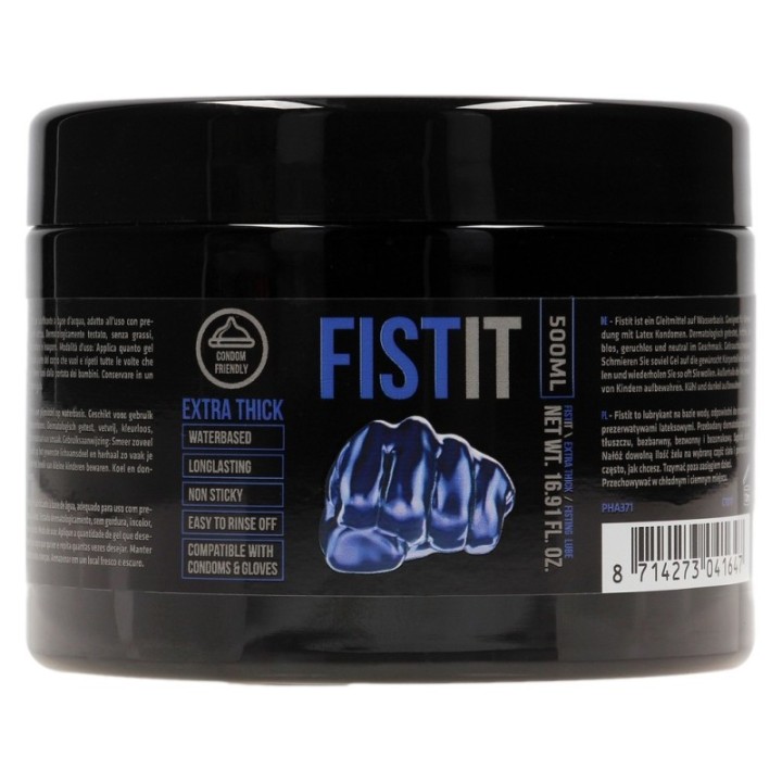 Lubrifiant Eau FIST IT EXTRA THICK 500 ml -Pot noir