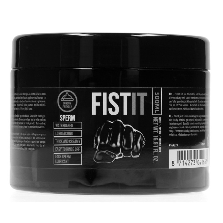 Lubrifiant Aspect Sperme Fist It 500 ml - Pot noir