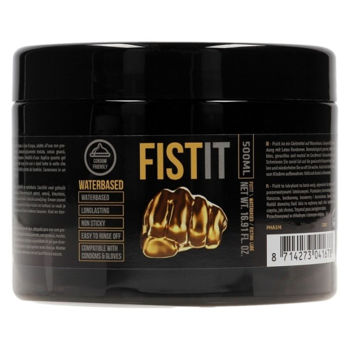 Lubrifiant Eau Fist It 500ml - Pot noir