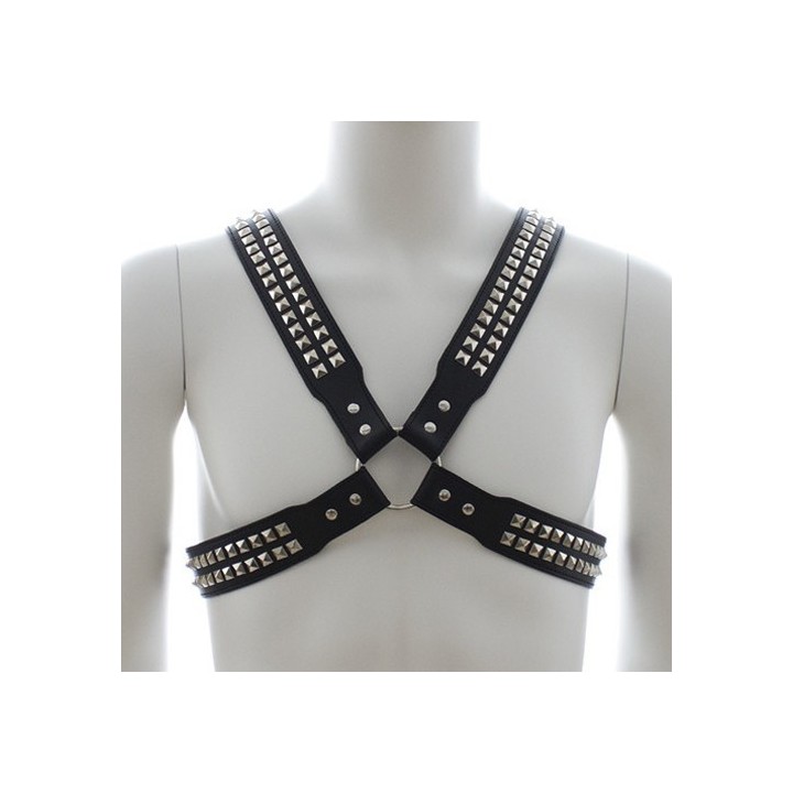Harnais homme Studs Steel Chest