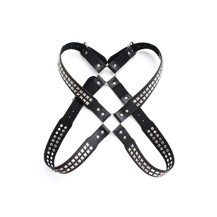 Harnais homme Studs Steel Chest