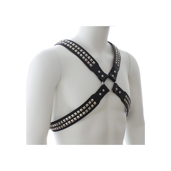 Harnais homme Studs Steel Chest