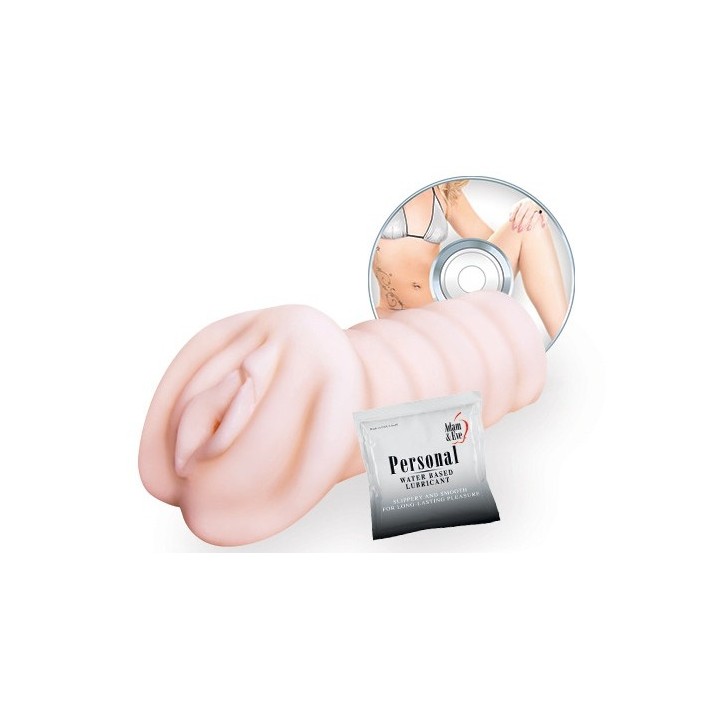 Masturbateur réaliste Hot Box 15cm + DVD