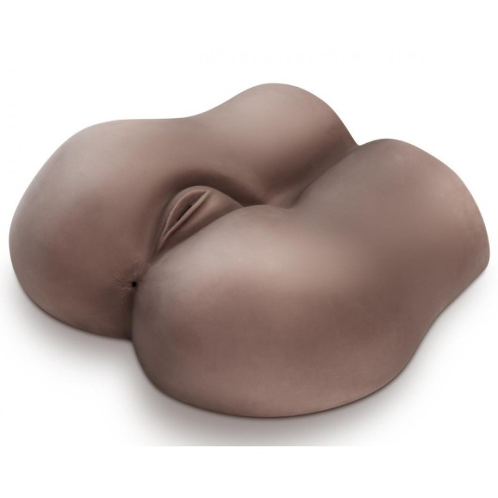 Masturbateur réaliste vibrant Fuck Me Deep Vagin et Anus Marron