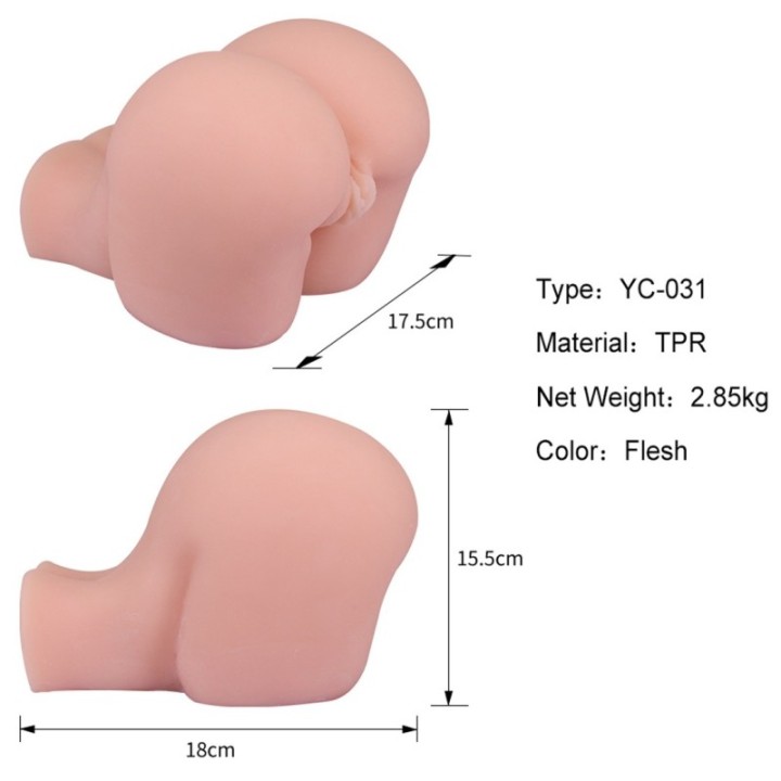 Masturbateur réaliste Cum Holes Vulve-Anus