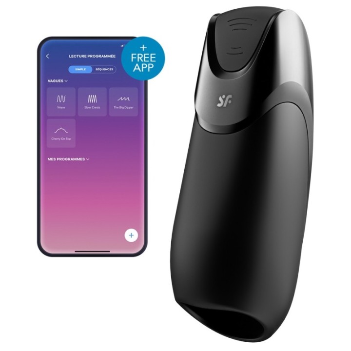 Masturbateur connecté MEN VIBRATION + Satisfyer