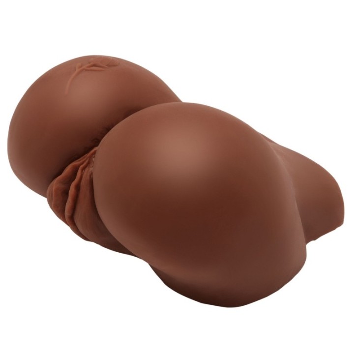 Masturbateur Réaliste Vibrant BIG ASS 2 Entrées Marron