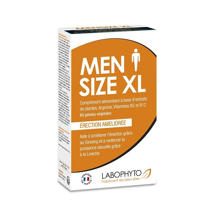 Stimulant Erection Men Size XL 60 gélules