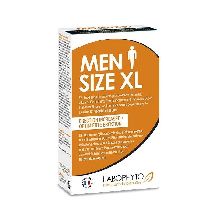 Stimulant Erection Men Size XL 60 gélules