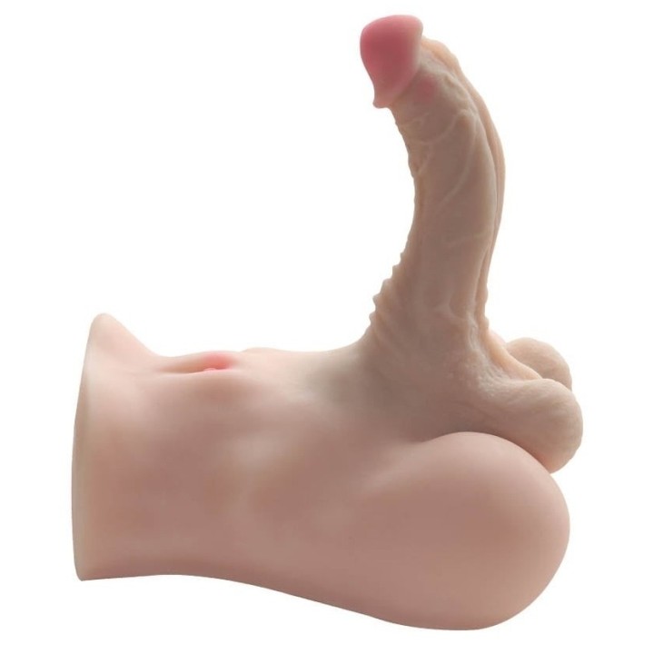 Masturbateur réaliste Anus + Pénis 17cm