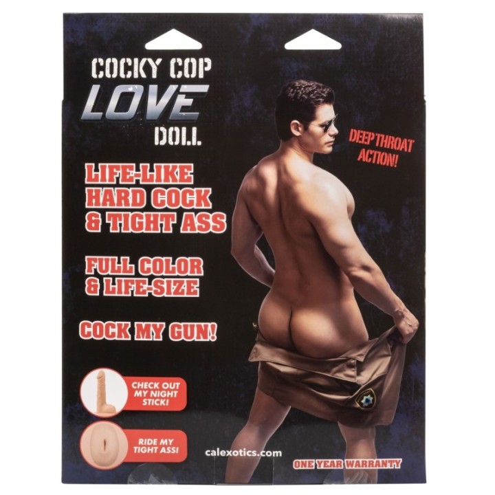 Poupée Gonflable Homme Cocky Cop Sexe 13cm