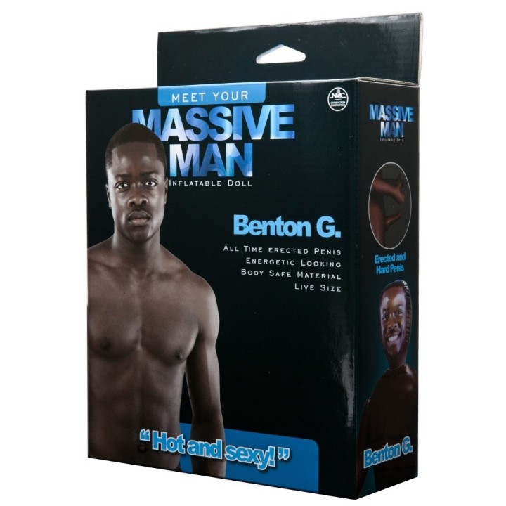 Poupée gonflable homme Massive Man Benton G 18 x 5.5cm