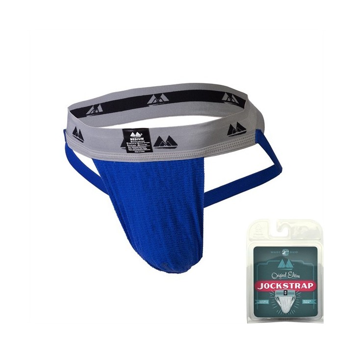 Jockstrap Original Waist 2 Band Bleu