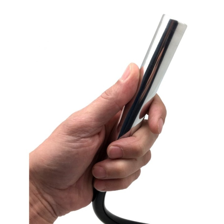 Embout de lavement en métal Long Steel 15 x 2.5cm