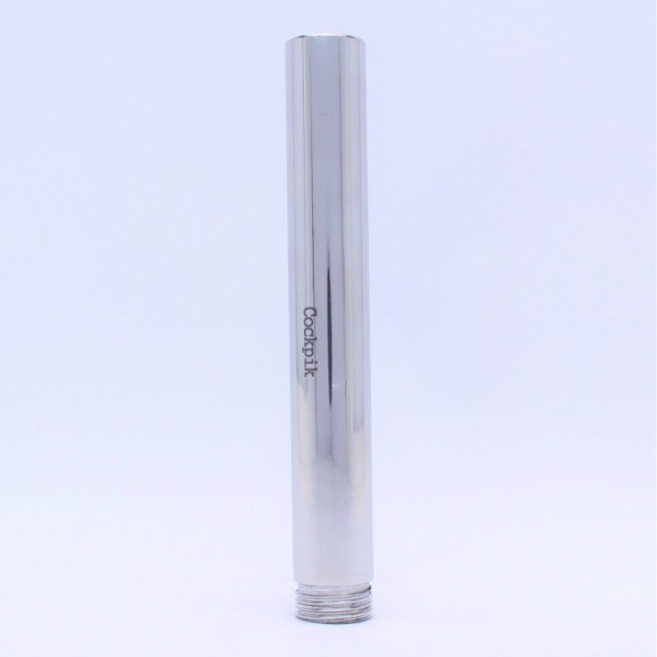 Embout de lavement en métal Long Steel 15 x 2.5cm