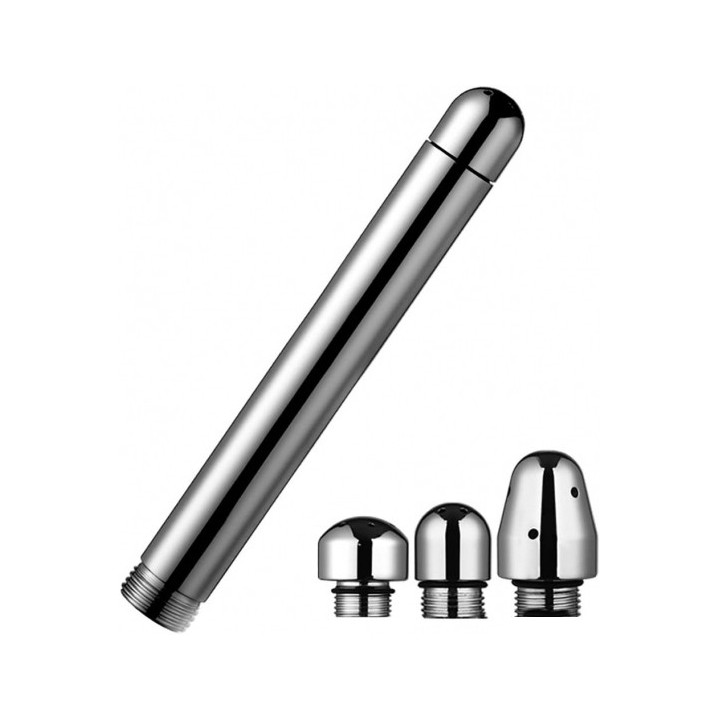 Embout de douche Alu avec 3 pommes - Insertion 15 x 2.7cm