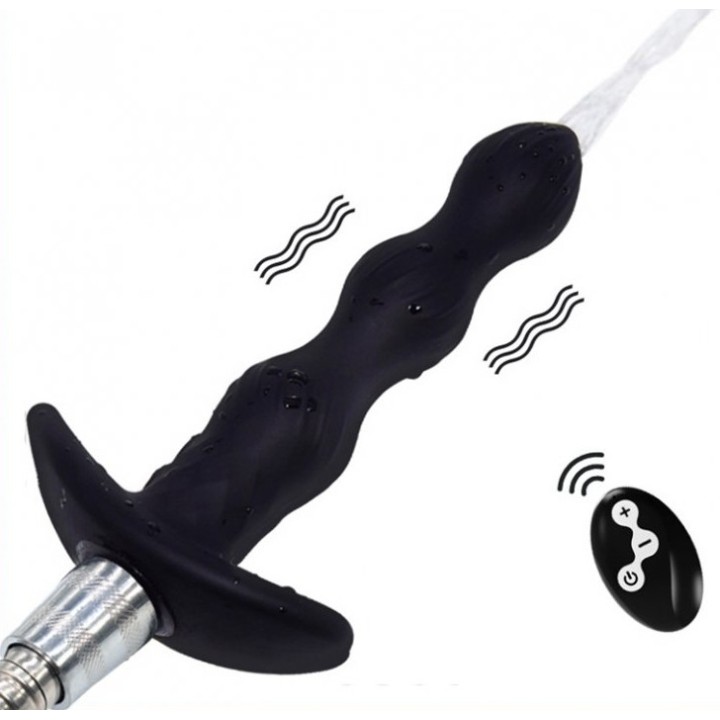 Plug vibrant de lavement Auto-Spray 14.5 x 3cm