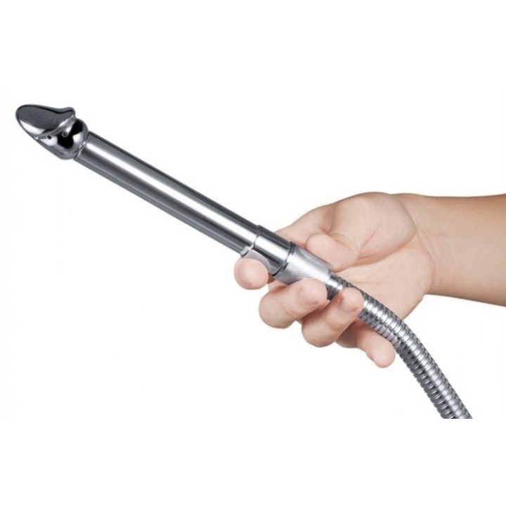 Embout de lavement anal Chromium 14 x 3cm