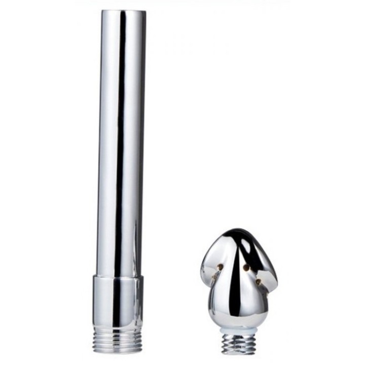 Embout de lavement anal Chromium 14 x 3cm