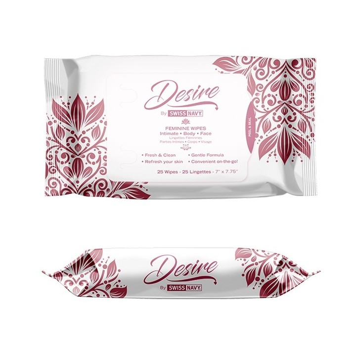 Lingettes nettoyantes pour Corps Desire x25