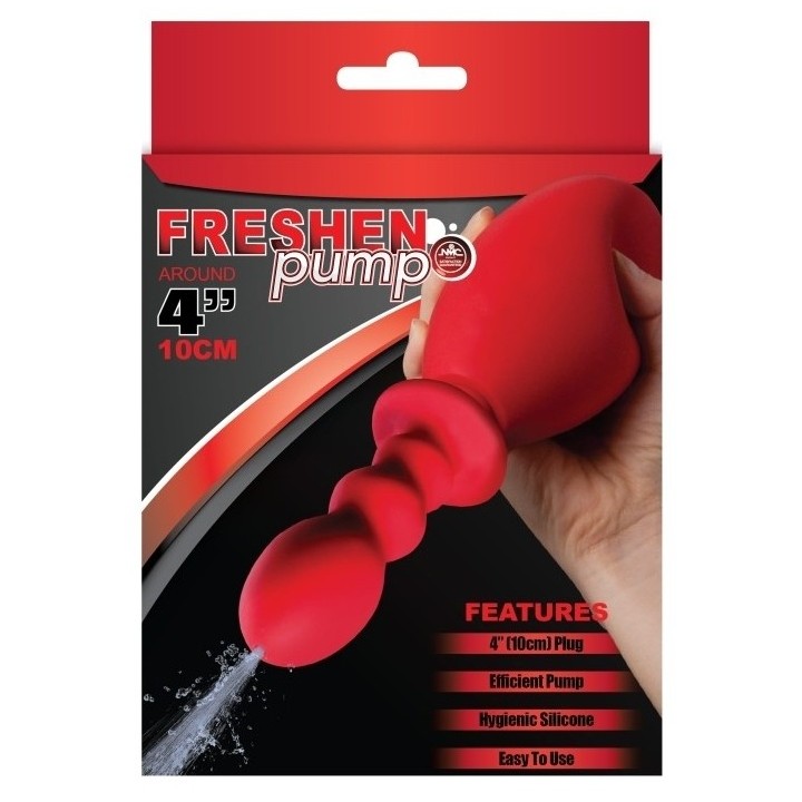 Poire de lavement Fresh Wash 10 x 3.2 cm - Contenance 275ml Rouge
