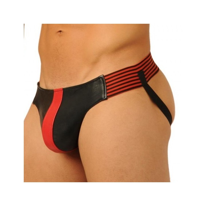 Jockstrap Fist Leather Rouge