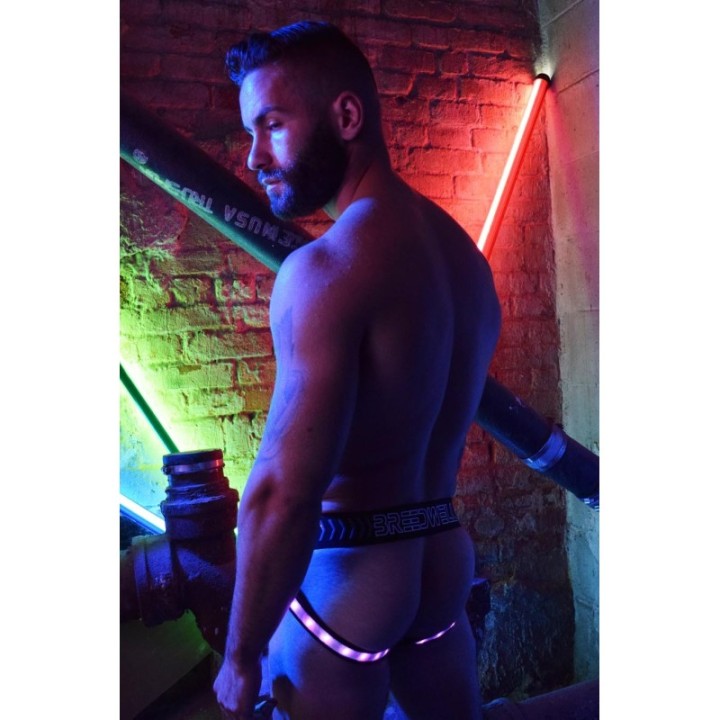 Jockstrap lumineux RAVE LEGSTRAP Noir