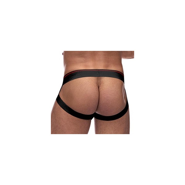 Jockstrap RETRO SPORT Noir-Rouge