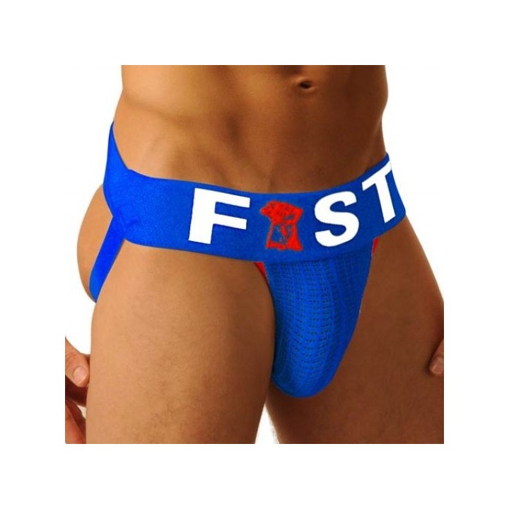 Jockstrap Fist Logo Bleu