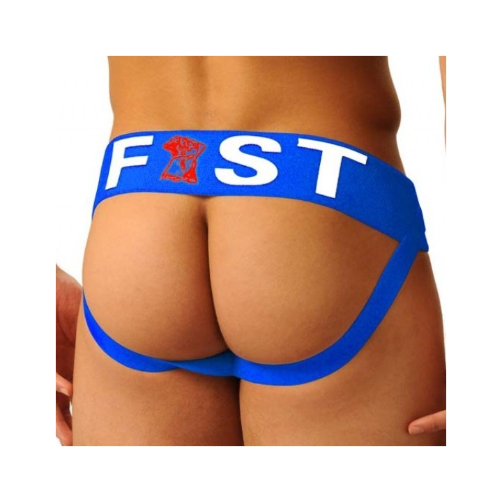 Jockstrap Fist Logo Bleu